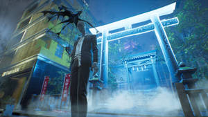 Hình nền Đền Thờ Ghostwire Tokyo