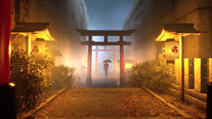 Hình nền Ghostwire Tokyo Vàng