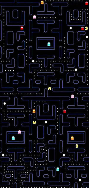 Hình nền giao diện trò chơi Pac-Man trên Galaxy S10 Plus — iPhone 13 Pro Max Hình nền