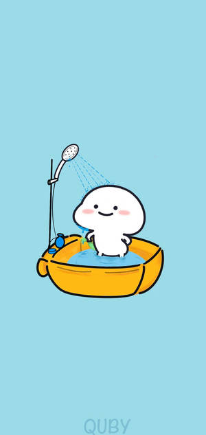 Giddy Pentol Taking A Bath — Galaxy S22 Ultra Hình nền