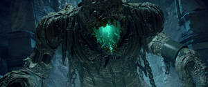 The Flesh Golem monster in Wolfenstein video game wallpaper.