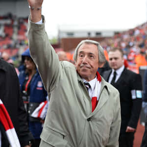 Gordon Banks vẫy chào người hâm mộ năm 2013 — Bóng đá GIF Hình nền