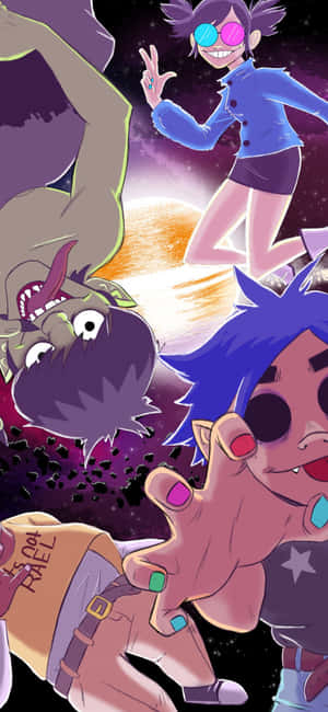 Gorillaz Iphone [wallpaper] — Tecno Spark 40 Pro Hình nền