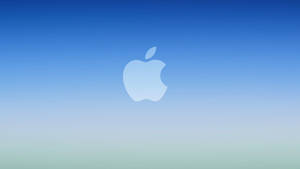 Gradient Xanh Dương Mát Mẻ với Logo Apple