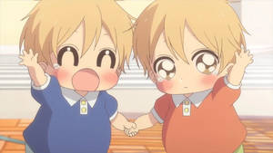 Hình nền hai đứa trẻ anime đáng yêu