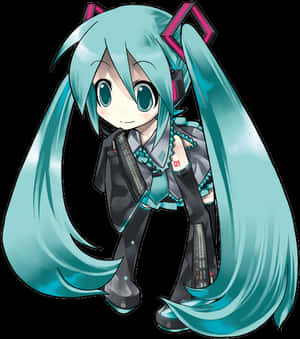Transparent Chibi Miku Png - Hatsune Miku Chibi Trong Suốt, Tải Png