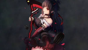 Hình nền Hầu gái quỷ đỏ trong anime tối — Anime quỷ Hình nền