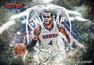 Hình nền nghệ thuật grunge Hawks Paul Millsap — Tắt tiếng Hình nền
