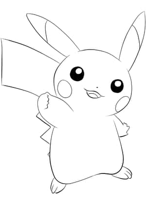 Hình ảnh tô màu Pokémon — iPad (A16) Hình nền