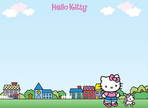 Hello Kitty Dạo Bước Thẩm Mỹ — Hello kitty aesthetic Hình nền