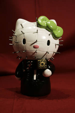 Hình nền Hello Kitty Halloween khuôn mặt đầy gai nhọn — Hello Kitty Halloween Hình nền