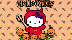 Hình nền Hello Kitty Halloween Quỷ Đỏ — Hello Kitty Halloween Hình nền