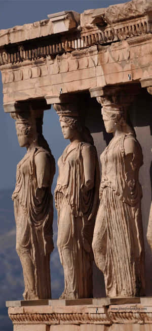 Hàng hiên của các Caryatid, Acropolis — Vivo X200T Hình nền