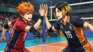 Hình nền thể thao của Hinata và Kageyama từ Haikyuu!! — Anime couple GIF Hình nền