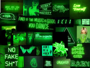 Hình ảnh xanh thẩm mỹ — Neon xanh thẩm mỹ Hình nền