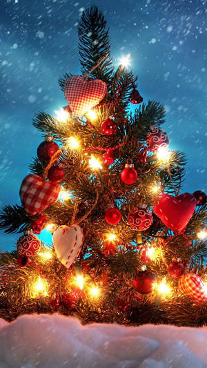 Hình nền cây thông Noel cho điện thoại