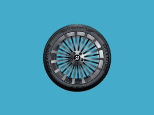 Hình ảnh chất lượng cao của lốp xe Bridgestone Turanza QuietTrack — Xanh pastel Hình nền