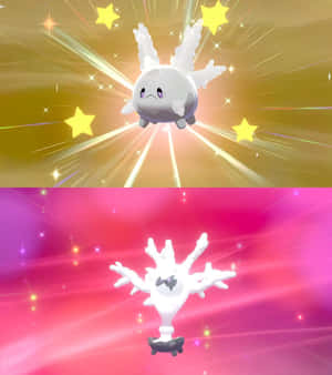 Hình ảnh Shiny Galarian Corsola và Cursola lấp lánh