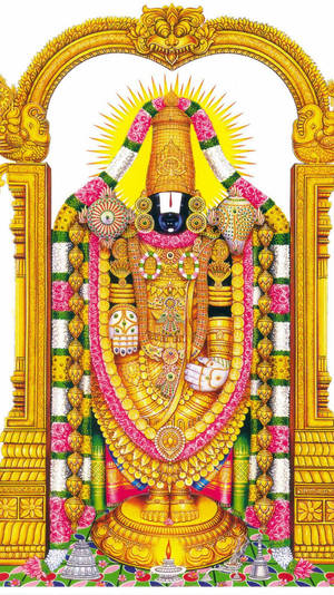 Hình ảnh uy nghi của Chúa Venkateswara Swamy