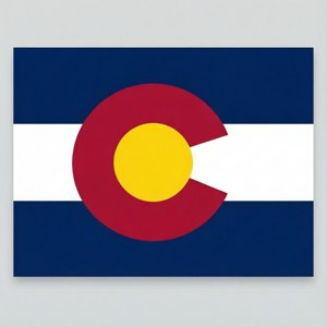 Diễn giải hình học tinh tế của lá cờ Colorado cho hình nền hiện đại. — Tecno Phantom Hình nền