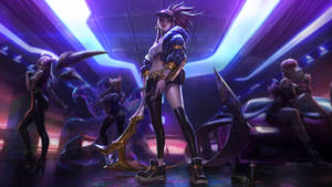 Hình nền Akali Liên Minh Huyền Thoại trên màn hình điện thoại chơi game 4K