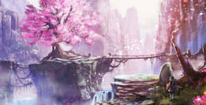 Hình nền Anime Aesthetic màu hồng — Thẩm mỹ hồng Hình nền