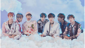 BTS trên nền tuyết giả cho máy tính — Bts máy tính Hình nền