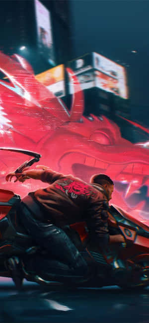 Nền Iphone Xs Max Cyberpunk 2077 — Realme C71 Hình nền
