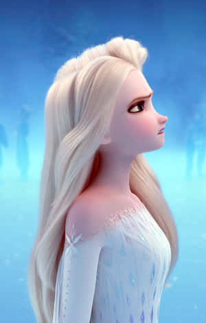 Frozen 2 Elsa Váy Trắng — Moto Pad 70 Groove Hình nền