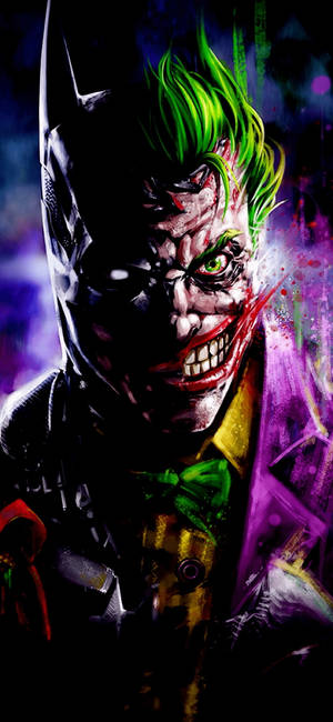 Hình nền nửa Batman nửa Joker — Galaxy S25 Ultra Hình nền