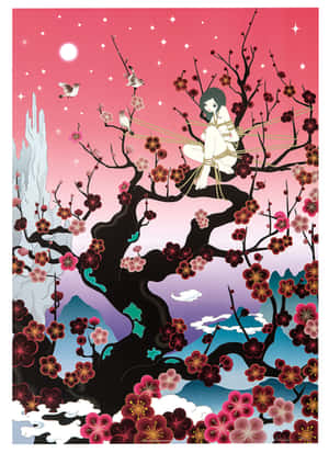 Hình nền Nghệ thuật Pop Nhật Bản rực rỡ — Huawei Pura X Max Hình nền