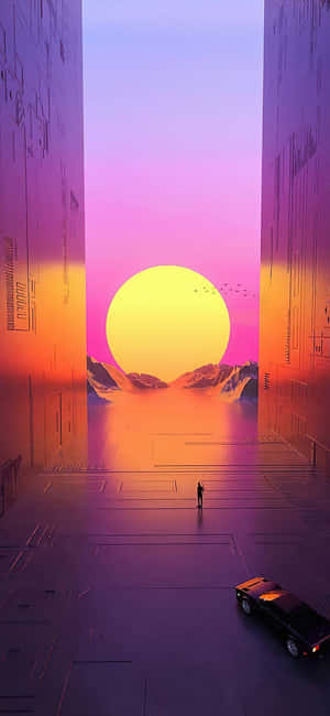 Phông nền Vaporwave — Tecno Pova 8 Pro Hình nền