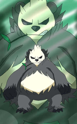 Hình nền Pangoro phong cách xanh