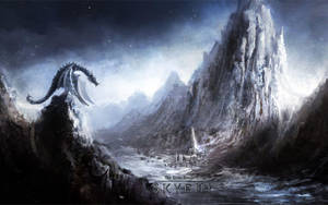 Hình nền rồng The Elder Scroll V: Skyrim