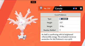 Hình nền sống động về Pokémon hệ Ma, Cursola
