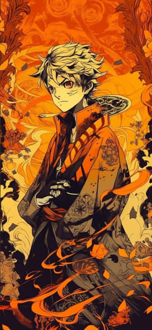 Hình nền Zenitsu — Nothing Phone (4a) Hình nền