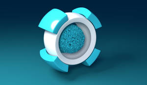 Hình nền hình tròn trắng 3D