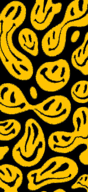 Black And Yellow Background — Samsung S23 Ultra Hình nền