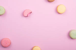 Hình nền hoa văn macaroon thẩm mỹ — Hoa văn thẩm mỹ Hình nền