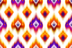 Hoa văn vải Ikat Bukhara