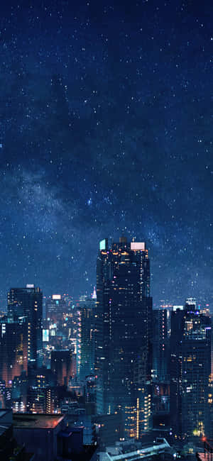 Phông Nền Thành Phố Anime — iPhone 17 Pro Hình nền