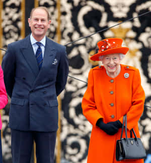 Hoàng tử Edward và Nữ hoàng Elizabeth II — Honor Magic V6 Hình nền