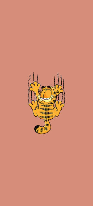 Hoạt hình Garfield dễ thương thẩm mỹ — Honor Magic V5 Hình nền