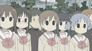 Học sinh Nichijou với màu sắc trầm — Anime laptop Hình nền