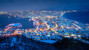 Hokkaido Nhật Bản 4K Về Đêm — Nhật bản GIF Hình nền