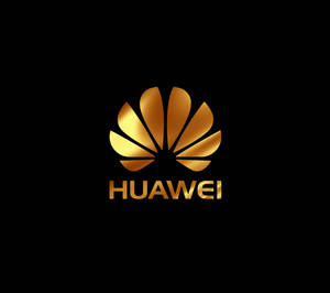 Hình nền Huawei logo thương hiệu vàng — Huawei Hình nền