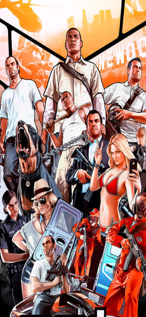 iPhone X Grand Theft Auto V Nền — Realme 15x Hình nền