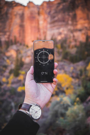 hình nền la bàn iPhone xs max