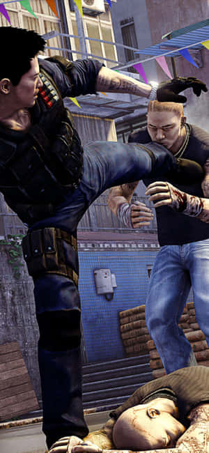 Nền Iphone Xs Sleeping Dogs — Chó ngủ Hình nền