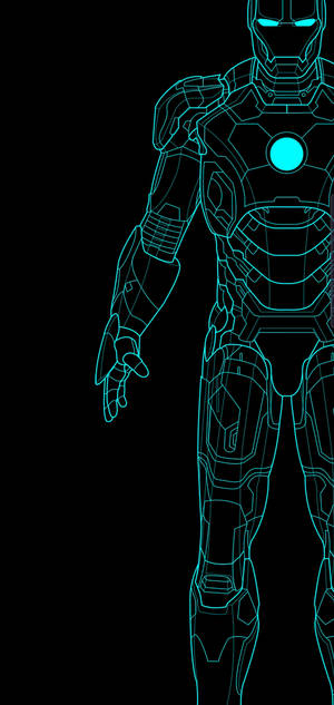 Hình nền Ironman xanh S10+ — iPhone X Hình nền